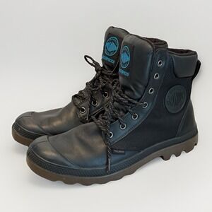 Palladium Women's 9.5 Pampa Sport Cuff WPN Black Waterproof Boot 73234-001-M